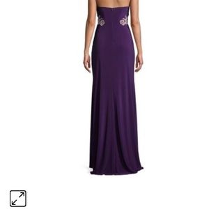 Beautiful Embroidered purple evening gown!